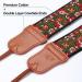 Green Flower 2'' Wide Adjustable Camera Strap for DSLR/SLR - Double Layer Cowhide Ends, Pure Cotton Embroidered Woven Strap - Universal Neck & Shoulder Strap for Photographers - Buy Online on SooperMarket.com