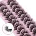 False Eyelashes: Fluffy 20mm Mink Cat Eye Lashes - 10 Pairs Pack for a Natural 5D Curl Wispy Look by EYDEVRO - Buy Online on SooperMarket.com