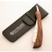 Men Shaving Razor Straight Razors Beard Moustache Razor (Wood-r5) Pouch - Buy Online on SooperMarket.com
