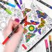 36 Dual Brush Coloring Markers Set for Adults Kids - Fine Tip Art Colored Pens for Coloring Books, Bullet Journaling, Drawing - Double Sided Color Marker Pen for School, Office, Sketching - Buy Online on SooperMarket.com