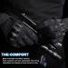 Touch Screen Airsoft Full Finger Gloves - Black Medium | Ideal for Motorcycle, Cycling, Hunting, and Outdoor Sports - Buy Online on SooperMarket.com