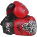 Defy Sports Premium Faux Leather Kickboxing Gloves | Gel Infused with Thumb Support | Skull Design Red 10 oz | Men and Women - Buy Online on SooperMarket.com