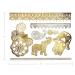 Terra Tattoos Gold Silver Metallic Temporary Tats - 75+ Boho Henna Designs - Waterproof, Non-Toxic, Long-Lasting - Ideal for Beach, Festivals & More! - Buy Online on SooperMarket.com