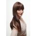 WIG ME UP 3421-2T33 | Brown Long Straight Hair Wig with Cheeky Bangs & Streaks - International Shipping Available - Buy Online on SooperMarket.com