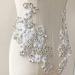 Sparkling White Rhinestone Applique Mirror Pair for Wedding Dress - Set of 2 - Buy Online on SooperMarket.com