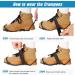 Ice Snow Grips Traction Cleats for Shoes & Boots - Anti-Slip Crampons with 11 Studs - S, M, L, XL (Men 5-8/ Women 7-10) - Buy Online on SooperMarket.com