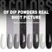8 Colors Dip Powder Nail Set - Classic Black White & Gray Collection | DIY Glitter Pastel Nail Kit for Women | No Nail Lamp Required - Buy Online on SooperMarket.com