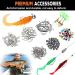 PLUSINNO 201pcs Fishing Accessories Kit in Tackle Box - Hooks, Weights, Split Shot Gear for Bass, Trout, Catfish - Buy Online on SooperMarket.com