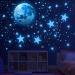 Glow in The Dark Stars for Ceiling Glow in The Dark Stars and Moon Wall Decals Ceiling Stars Glow in The Dark Kids Wall Decors Perfect for Kids Nursery Bedroom Living Room