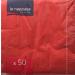 LE NAPPAGE 50 Airlaid napkins 33 x 33 cm FSC cellulose wadding 33 x 33 cm Red 33cm x 33cm