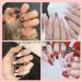 DADYOUPIN Silicone Nail Stamper Double Sided French Nail Art Stamp with Scraper - Buy Online on SooperMarket.com