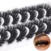 Mink Lashes - PHKERATA 6D Wispy Dramatic False Eyelashes Pack (7 Pairs) - 20MM C Curl Thick Volume for Fluffy, Long and Dramatic Eye Look - Buy Online on SooperMarket.com