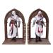 Nemesis Now Officially Licensed Assassin's Creed Altair and Ezio Library Gaming Bookends Resin Brown 24 cm