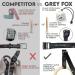 Grey Fox Premium Numbered 1.1 Wooden Gymnastic Rings with Adjustable Straps - Olympic Size, Chalk, Non-Slip Buckle | Full Body Suspension for Bodyweight Calisthenics - Home Gym Equipment for Fitness Enthusiasts - Buy Online on SooperMarket.com