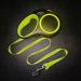 Fida Retractable Dog Lead 5m/16ft for Large Dogs up to 50KG - Green Reflective Ring, Ideal for Daily Walking - Buy Online on SooperMarket.com