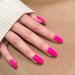 Buy Novo Ovo Neon Pink Holographic Press On Nails - Medium Angular Artificial Fingernails for Easy Application | International Shipping Available - Buy Online on SooperMarket.com