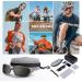 Rivbos Polarized Cycling Sunglasses for Men & Women - Lightweight TR90 Frame UV400 Protection for Hiking Running Golf & Fishing - RB831 Silver & Black - Buy Online on SooperMarket.com