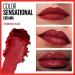 Maybelline Color Sensational Hydrating Lipstick - Cream Finish Lip Makeup for Nude Pink Red Plum Lip Color - Crimson Race 0.15 oz - Buy Online on SooperMarket.com