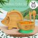 Babylovit Baby Dishes with Suction Cup - Stress-Free Bamboo Plates & Bowl for Kids | Perfect Dining Phase Accessories - Buy Online on SooperMarket.com