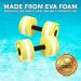 Water Gear Hydro Buoys - Yellow/White - Upper Body Pool Exercise for Back, Arms & Chest - Buy Online on SooperMarket.com