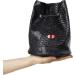 Large Dice Bag with 7 Complete Dice Sets | Black Dragon DND Dice Bag with 49 Polyhedral Dice | Green Satin Interior | Holds 150+ Dice - Buy Online on SooperMarket.com