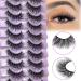 10 Pairs of EYDEVRO Natural Mink Eyelashes | Fluffy Wispy 15mm Cluster Extensions | C & D Curl Volume False Lashes with Cotton Band - Buy Online on SooperMarket.com