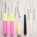 Pack of 5 Different Sizes Latch Hook Crochet Needle Hook Tools for Braid Hair Scarf Carpet Making and Other Crafts - Buy Online on SooperMarket.com