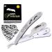 ProMax Professional Straight Edge Razor-Barber Razor with 100 Derby Blades-Close Shaving Men's Manual Shaver Safety Stainless Steel-160-10031