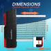 Comesee Retractable Ping Pong Net - Table Tennis Nets and Posts Replacement in Black - Buy Online on SooperMarket.com