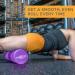 Maximo Fitness Fascia Roll - Medium Hard Massage Roller for Spine Back Legs & Arms (45x15 cm) - Ideal for Yoga Pilates & Post-Sport Recovery - Purple - Buy Online on SooperMarket.com