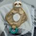 Mary Meyer Knitted Nursery Lovey with Silicone Teether - 10 Sloth - Buy Online on SooperMarket.com