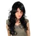 Wig black wavy long Wig 9329-1B approx. 65 cm