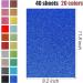 BigOtters Glitter Cardstock Paper - 40 Sheets Premium Craft Cardstock with Scissors - 20 Colors 250GSM - Ideal for Gift Wrapping, Scrapbooking, and Party Decor - Buy Online on SooperMarket.com