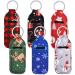 6 Pieces Christmas lipstick Holder Keychains Neoprene Lipstick Holder Keychain Protective Cases Lip Balm Lipstick Holder Keychain for Girls Women