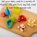 Teething Mittens with Baby Food Feeder Pacifier | Soothe Tender Gums | Fruit Teether Set for Safe Solid Food Introduction | Ideal for Teething & Baby's First Feeding - Buy Online on SooperMarket.com