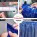 PartyWoo 2 pcs Royal Blue Foil Fringe Curtains for Birthday Wedding Party Decorations - Buy Online on SooperMarket.com