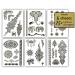 Terra Tattoos Black Mehndi Inspired Temporary Tattoos - 50+ Henna Designs - Waterproof, Nontoxic & Long Lasting - Perfect for Beach, Festivals & More - Buy Online on SooperMarket.com