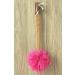 Exfoliating Shower Loofah & Back Scrubber - Long Wooden Handle Bath Brush for Men & Women - Easy Reach Body Wash Applicator (Red - Buy Online on SooperMarket.com