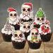 PRECUT Christmas Skull Cupcake Toppers Edible Skull Cake Decorations Christmas Skull Decorations Christmas Skull Cake Topper (12) - Buy Online on SooperMarket.com