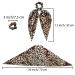Satin and Chiffon Detachable Hair Scarf Scrunchies 10 Pcs - Ribbon Bowknot Ponytail Accessories for Women and Girls - Floral and Leopard Print - Buy Online on SooperMarket.com