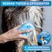 Bluepet Fellfein Bathing Brush for Short-Haired Dogs & Cats - Rubber Massage Brush for Loose Hair Dust & Dirt Removal - Ideal for Bathing & Massaging with Dog Shampoo - Buy Online on SooperMarket.com