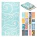 FESHKA Sand Free Turkish Beach Towel (37 x 67) Quick Dry Bath Towel, Oversized Beach Blanket, Lightweight for Travel - Made with 100% Organic Turkish Cotton - Summer Waves (Turquoise) 04 - Turquoise