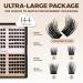 Lashview 144 PCS 3D Cluster Lashes - DIY Mega Volume Eyelash Extensions | Reusable Super Thin Band Individual Lashes - Buy Online on SooperMarket.com