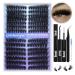 Pre-made Cat Eye Lash Extension Kit Fluffy Lash Clusters Kit 9-16mm Wispy Cluster Eyelash Extension Kit 80D+100D Individual Eyelashes with Waterproof Lash Bond and Seal Lash Tweezers by Geeneiya KIT-80D+100D(Cat Eye)