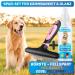 Bluepet Gloss Dance Fur Tubular De-Tunnel for Long-Haired Dogs & Cats - High-Quality Dual Row Pin Brush - Tangle-Free & Smooth Grooming (Pink) - Buy Online on SooperMarket.com