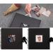 12x12 Inch Wedding Scrapbook Photo Album with 216 Photo Corners - 60 Pages, Black - Buy Online on SooperMarket.com