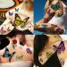 EGMBGM 6 Large Colorful Butterfly Temporary Tattoos - Realistic 3D Decals for Women, Girls, and Adults - Buy Online on SooperMarket.com