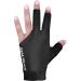 AZM 3 Fingers Pool Glove - Left Hand Snooker Cue Sport Glove for Billiards - Medium Black - Buy Online on SooperMarket.com