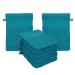 Betz 10 pieces wash gloves terry cloth wash glove Palermo 100% cotton washcloth set size 16 x 21 cm (petrol)
