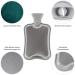 Blum Valley 1.5L Baby Heat Bottle - Washable Soft Fleece Hot Water Bottle for Children - Eco-Friendly Natural Rubber - Green Fluffy Bed Bottle - Buy Online on SooperMarket.com